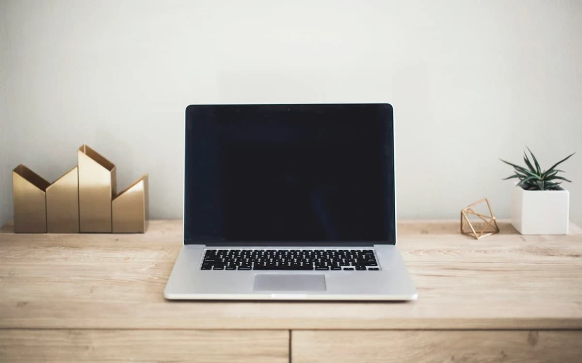 Laptop on a desk ready for study planning